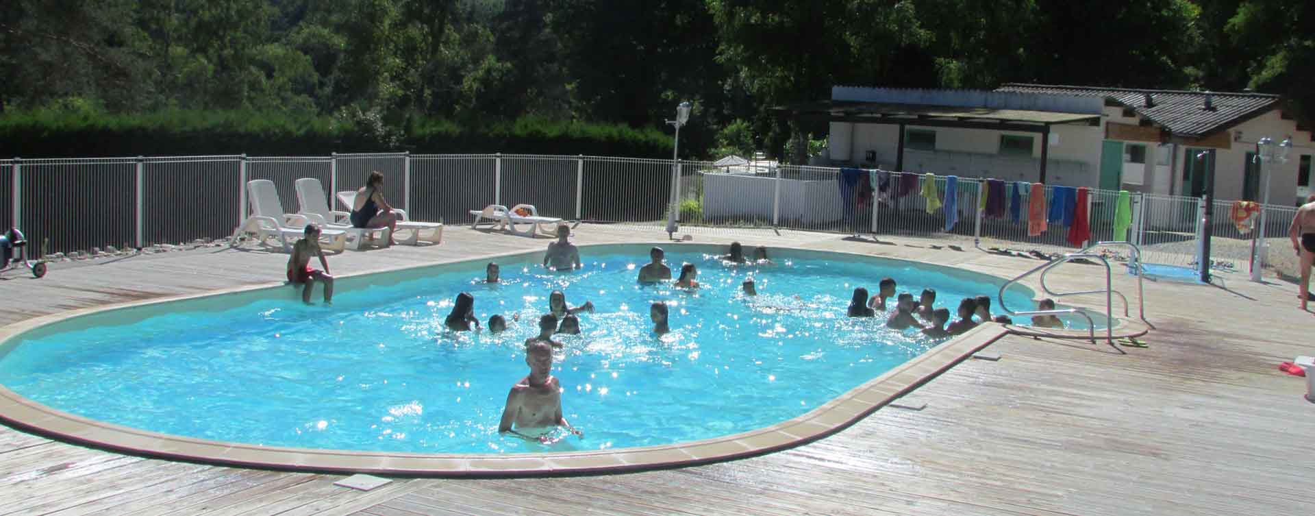 piscine chauffée camping en Corrèze